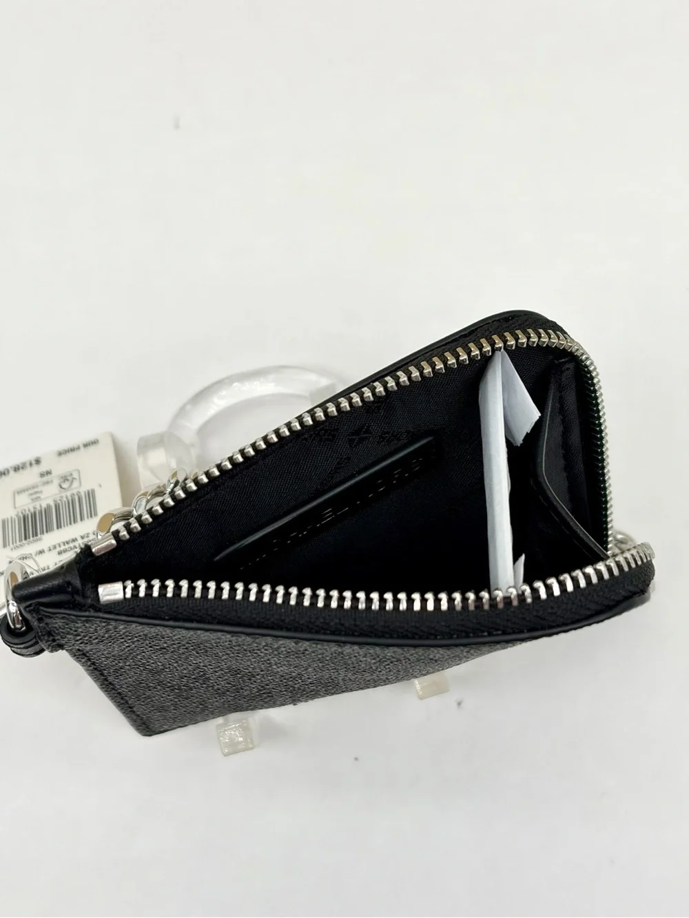 Michael Kors Jet Set Travel Signature Logo Chain Wallet Card Holder
